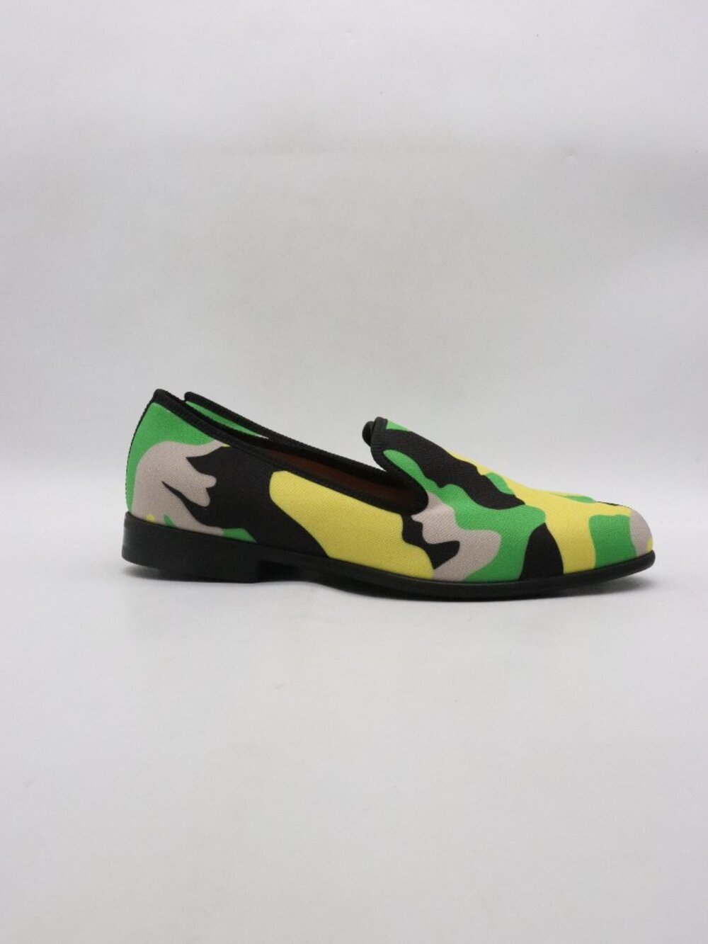 Duke & Dexter Camo Loafers Men's Size 11 Green Yellow Slip On Casual Shoes